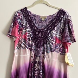 One World cap sleeve dress